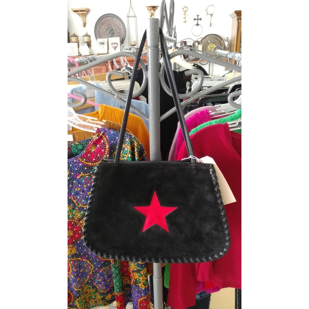 Black Suede Purse